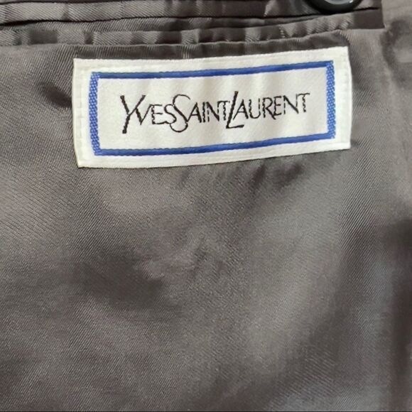 YSL Men’s Gray Double-breasted Suit Sz 42L - Picture 14 of 16